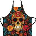 ANNA QUEEN Funny Apron for Women Men with Pockets, Adjustable Kitchen Chef Aprons for Cooking Baking Gardening Cute Apron (#10)