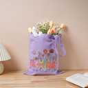 Maciebelle Retirement Gift for Woman, Cool Retirement Gifts for Women, Canvas Tote Bag Best Gifts(Purple)