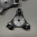 4 Pack Steel Tri-Dolly Set 3 Wheel Furniture Mover Dolly 220lbs Load Capacity Mover's Dolly for Moving Cabinet Furniture and Appliances Durable and Easy to Use Dolly Furniture Mover 6 Inch