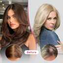 REECHO Human Hair Toppers for Women Real Human Thick Hair Topper Invisible Wiglett for Daily Wear Adding Instant Volume, Medium Brown