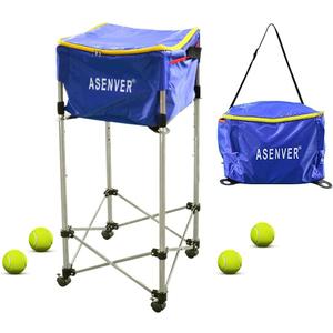 Tennis Ball Cart Removable Pickleballs Hopper with Wheels Basket Hold Up to 160 Balls for Tennis Ball (Blue) Tennis Ball Cart Removable Pickleballs Hopper with Wheels Basket Hold Up to 160 Balls for Tennis Ball (Blue)