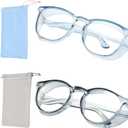 2PCS Safety Glasses Anti Fog Goggles, Stylish Protective Eyewear, Anti Blue Light Shields Glasses