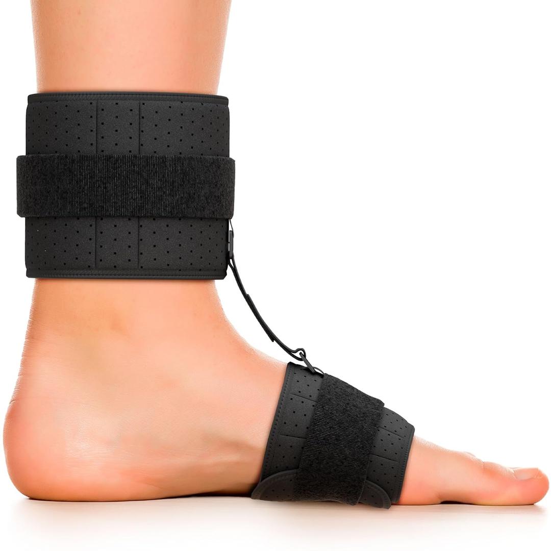 MARS WELLNESS Drop Foot Brace - AFO Splint for Foot Drop Relief and Support - Adjustable, Comfortable Brace Ankle Foot Orthosis - Small/Medium