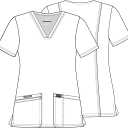 Cherokee Medical Women's Scrub Top V-Neck Modern Classic Fit with 3 Pockets, Ultra Soft and 2-Way Stretch Fabric - WW620 (M)