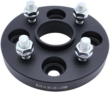 2 pcs 20mm Thickness 4x100 PCD Hub Centric Wheel Spacers M12x1.5 54.1mm Adaptors Suitable for Mazda MX5 Mk1 or Mk2 2 pcs 20mm Thickness 4x100 PCD Hub Centric Wheel Spacers M12x1.5 54.1mm Adaptors Suitable for Mazda MX5 Mk1 or Mk2