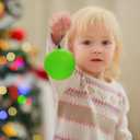 Christmas Ball Ornaments Neon Color Shatterproof Christmas Tree Ornaments Ball Set, Plastic Holiday Tree Decorations (4 Pcs, 3.94 Inch)
