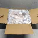 6 Ft Round Area Rug Living Room Rugs - 6x6 Washable Large Soft Indoor Modern Abstract Low Pile Rug Carpet for Bedroom Dining Room Farmhouse Home Office - Beige Blue