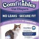 Hartz Comfitables Cat Diapers,Medium, 16 Count, Comfortable & Secure Fit, Easy to Put On