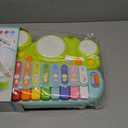 Fisca 3 in 1 Musical Instruments Toys, Electronic Piano Keyboard Xylophone Drum Set - Learning Toys with Lights for Baby & Toddler 1 2 3 Year Old Boys and Girls