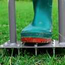 Walensee Lawn Aerator Spike Metal Manual Dethatching Soil Aerating Lawn with 15 Iron Spikes, Pre-Assembled Grass Plug Aerator Tools for Yard, Lawn Aeration, Garden Tool, Revives Lawn Health, Patented