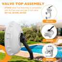 272422 Top Valve Assembly Compatible with 2-Inch HiFlow Multiport Valve Diverter Pool Filter 261049, 261050, 261142, Top Valve Kit for Pentair with 272409 Diverter Seal & 272400 Compression Spring