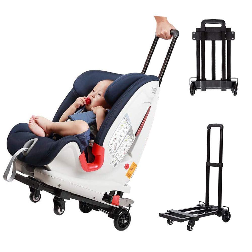 Car Seat Trolly, Go Carts for Kids,Car Seat Carrier for Airport with Wheels and Compact Fold Travel