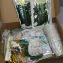 223Pcs Sage Green Baby Shower Decorations,"OH BABY" Banner, Balloon, Sash, Cake Topper for 25 Guests,Neutral Baby Shower Decor Supplies- Disposable Dinnerware Set With Eucalyptus Leaf