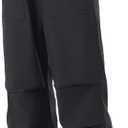 Women Snow Pants Waterproof Skiing Pants Softshell Insulated Fleece Lined Snowboard Pants for Winter Outdoor Hiking (Large, Black)