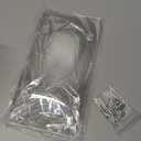 Bubble License Plate Cover 2 Pack, Clear License Plate Protector 12.24 * 6.22 Universal, Plate Cover for Car Transparent Colorless Plastic, Car Plate Cover Front/Rear with Screw Washer Nut