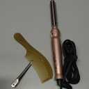 Heated Round Brush 1/2 Inch Small Curling Brush,Volumizing Thermal Brush 0.5 Inch Ceramic Tourmaline Heated Hot Ionic Iron, Tiny Curling Wand Hair Styler Tool (Pink, 0.5 inch)