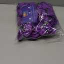Bright Creations 50 Pack Purple Roses Artificial Flowers Bulk, 3 Inch Stemless Fake Silk for Decorations, Wedding, Faux Bouquets