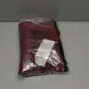 EXLURA Women's Fashion Faux Wool Mini Skirt High Waisted Y2K Trendy Side Slit Tweed Plaid Skirts 2025 Fall Winter Outfits (Size Small, Color Red)