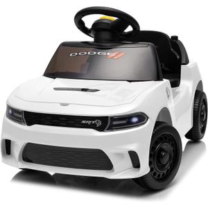Licensed Dodge Electric Ride on Car for Toddlers Aged 1-3 w/Music & Horn