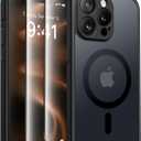 CAPRARO Magnetic for iPhone 13 Pro Case, [Compatible with MagSafe] [Full Camera Protection] Shockproof Protective Slim Translucent Matte Phone Case for iPhone 13 Pro 6.1'', Black