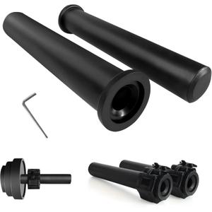 Standard Olympic Barbell Adapter Sleeve: Converts 1 inch Standard Weight Plate Posts to 2" Olympic Weight Plate Posts - Perfect for Deadlifts & Squats