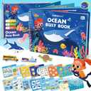 hahaland Busy Book for Toddlers 3-5 - Preschool Learning Activities Toys for Toddlers 3 Year Old - Montessori Toys for 3 Year Old - 27 Pages 15 Educational Concepts