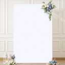 Square Arch Backdrop Cover, 6.6FT x 4FT White Stretchy Spandex Fitted Square Arch Stand Cover for Birthday Party Wedding Ceremony Banquet Photo Decoration