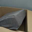 Recliner Cushions for Elderly 20"x20"x5" Extra Large Seat Cushion for Couch Armchair Wicker Chairs Square Chair Cushions with Non-Slip Backing and Textured Washable Cover Light Grey