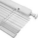 No Drill Aluminum Venetian Blinds for Windows, 1" Mini Indoor Window Blinds, Custom Width 11-72'' Cordless Darkening Privacy Horizontal Window Shades for Office Bathroom Home(White)