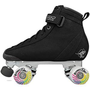 Bont Parkstar Vegan Black Suede Professional Roller Skates for Park Ramps Bowls Street - Rollerskates for Outdoor and Indoor Skating 7.5