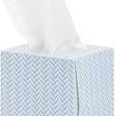 Genuine Joe Facial Tissue Cube Box, 7.9" x 7.5", 2-Ply, 85 Sheets/Box, 36 Count (White)