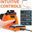 YIHUA 926 III 60W LED Display Soldering Iron Station Kit w 2 Helping Hands, 6 Extra Iron Tips, Roll of Lead-Free Solder, Solder Sucker, S/S Tweezers, C/F Conversion, Auto Sleep & Calibration Support