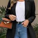 Cicy Bell Womens Business Casual Blazers Long Sleeve Button Down Work Suit Jackets Lapel Collared Lightweight Blazer