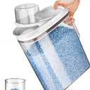 LivLab Mker Laundry Detergent Dispenser with Lid, Powder Container for Laundry Room Organization and Storage, Scent Booster Beads with Measuring Cup 3.5L/8Lbs/125oz