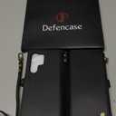 Defencase for Samsung Galaxy S24 Ultra Magnetic Wallet Case Compatible with Magsafe with RFID Blocking Zipper & Card Holder Women, PU Leather Detachable Phone Case for Galaxy S24 Ultra 6.8", Black