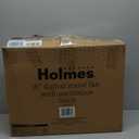 HOLMES 16" Digital Stand Fan, 80 Oscillation, 3 Speeds, 3 Modes, 7.5 Hour Timer, Adjustable Height, 30 Adjustable Head Tilt, Ideal for Home, Bedroom or Office, Remote Control, Black