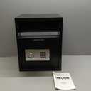 VEVOR Digital Depository Safe 1.7 Cubic Feet Made of Carbon Steel Electronic Code Lock Depository Safe with Deposit Slot with Two Emergency Keys Depository Box for Home Hotel Restaurant and Office