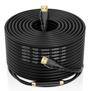 4K HDMI Cable 100ft, High Speed Hdmi Cables (HDMI2.0,18Gbps,1080P)-Ethernet Audio Return Video 4K HDMI Cable, Ultra High Speed Gold Plated Connectors, Compatible with Playstation Arc PS3 PS4 PC HDTV