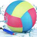 Pack Of 2 Threan 8.5 Inch Waterproof Volleyball with Sure Grip Technology Water Beach Pool Volleyball for Teens Adults Pool Game Outdoor and Indoor