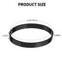 4-Pack Durable Replacement Belts for Bissell Style 7/9/10 P/N 3031120 Powerforce Helix Powerlifter Cleanview Swivel Rewind Pet Vacuum Cleaner, Replaces Parts 2031093 3031123 32074