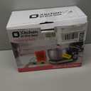 Kitchen in the box Stand Mixer,3.2Qt Small Electric Food Mixer,6 Speeds Portable Lightweight Kitchen Mixer for Daily Use with Egg Whisk,Dough Hook,Flat Beater (Black)