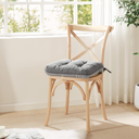 Love's cabin Memory Foam Chair Cushions Set of 2, Outdoor/Indoor Chair Pads for Dining Chairs 2 Pack, Seat Cushions for Kitchen, Dining Room, Office, Patio Chairs, 15.5"x15.5"x3.5" Grey