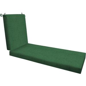 Honeycomb Outdoor Essentials Chaise Lounge, 21 x 70, Hampton Texture Hunter Chair Cushion for Patio Furniture