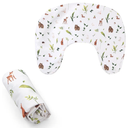 Boppy Nursing Pillow Cover - Soft, Hypoallergenic Washable Microfiber Bottle & Breastfeeding Pillow Covers (Redesigned Feeding Pillow Sold Separately) - Neutral Plants and Animals