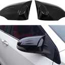 AOKIO Glossy Black Exterior Side Mirror Cover Door Rear View Mirror Caps Trim Accessories for Toyota Corolla 2014-2018, Camry 2013-2017, CHR 2018-2022, Venza 2013-2015, Prius 2012-2018 (with Signal)
