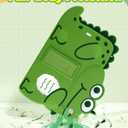 for iPad Air 11 Inch M2 2024/M3 2025/Air 5th/4th Generation Case - Pro 11 Inch Boys Girls Cute Cartoon Dinosaur Silicone Tablet Cover with Stand for iPad Air 10.9/Air5/Air4