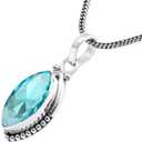 Gemstone Pendant Silver Pendant For Women Girls Gift, Natural Gemstone Pendant Necklace, Handmade Pendant, Solitaire Pendant Christmas Gift