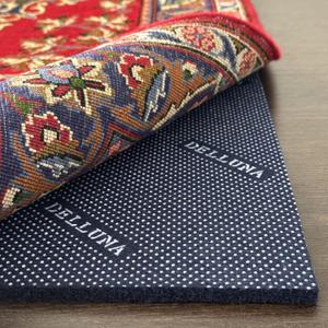 DELLUNA Non-Slip Area Rug Pad 2'x8', 3/8" Thick Double Side Rubber + Felt, Premium Deluxe Cushioned- Safe for All Floors, Adds Comfort and Protection, Ultra Strong Grip, Stop Rug from Moving.