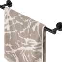 HITSLAM Matte Black 19.8 Inch Towel Bar for Bathroom, SUS304 Stainless Steel Bathroom Towel Rack Wall Mounted, Modern Home Decor Bath Towel Holder with Hardware Accessories
