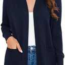 Veryoung Women Vests Fashion Casual Sleeveless Cardigan Sweaters Soft Knit Dressy Ladies Sweater Vest with Cozy Large Pockets, XL